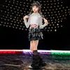 Ropa de Hip-Hop para Niñas de Danza Jazz, Atuendo Genial y Elegante para Show de Street Dance Jazz de Niña, Disfraz de Moda para Actuación en Escenario de Grupo de Chicas