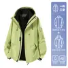 Luotuo Mismo Estilo Otoño e Invierno Exterior para Hombres y Mujeres Tres en Uno Impermeable Cortavientos de Montañismo Chaqueta de Moda para Viajar