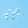 Prata Esterlina S925 Prata Lisa Brilhante Mini Redondo Prata Quebrada Contas Soltas Disco Acessórios de Prata Quebrada Acessórios para Pulseira DIY