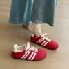 Zapatos de entrenamiento alemanes de suela gruesa para mujer, nuevo estilo de moda de otoño, zapatillas blancas de suela blanda, zapatos casuales para correr, zapatos atléticos y zapatos de vestir.