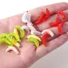 Anzuelo para minnow de rayas blancas con cabeza de plomo, gusano de pan 20 mm 0.45 g, juego de señuelos blandos de gusano biónico, cebo señuelo en caja al por mayor