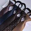 8 CM Gravata Free-Tie Vestido Masculino Negócios Champanhe Noivo Casamento Estilo Coreano Preguiçoso Zíper Estudante Largo Terno Moderno