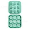Forma de Silicone de Grau Alimentício com Liberação Fácil para Bolas de Gelo da Copa do Mundo para Geladeira, Cubos de Gelo Esféricos Caseiros, Bolas Redondas de Futebol