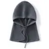 Gorro de cachemira para mujer 100% cachemira pura otoño e invierno cordón protección para las orejas cálido tejido moda gorro integrado