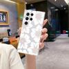 Funda Móvil Transfronteriza con Diseño Floral Simple y Único Adecuada para Samsung S23/S24 Ultra Ultra-Delgada Transparente Suave