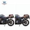 Coche muscular Wolf adecuado para estilo primavera 250SR bolsa lateral bolsa de lona bolsa para computadora de negocios maletín modificación portabicicletas de liberación rápida Especial
