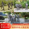 Escultura personalizada em bronze fundido de figura histórica de celebridade, estátua em bronze de ícone da cultura nacional, ornamento em bronze.