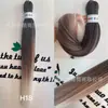 FR trenza fácil Retardante de llama Baja temperatura Seda Trenzas sucias Gradiente marrón gris Venta caliente rusa Trenzas esponjosas suaves