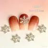 Pendente Coração Estrela Transfronteiriço Lz Pequeno Fresco Floco de Neve Liga Manicure Super Brilho Popular Recorte Série Coração Unhas