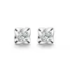 Brincos de tarraxa novos estilo coreano Trevo de Diamante Azul personalidade feminina doce cravejado de diamante Zircônia cristal azul Brincos de tarraxa Trevo joias
