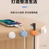 Organizador de Cables de Escritorio, Organizador de Cables Giratorio para Cables de Datos Debajo del Escritorio, Gestión de Cables, Soporte Pinza para Cable de Carga de Teléfono Móvil