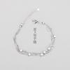 Pulsera de cuentas de estrella de doble capa chapada en plata esterlina para mujer, nicho, temperamento simple, súper hada, Mori, estudiante, dulce, regalo de cumpleaños