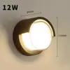 Luminária de Parede Personalizada para Escada Banheiro Exterior Impermeável Varanda LED Corredor Corredor Luminária de Parede de Plástico Interior Parede