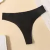 Tanga de cintura media con hilo para mujer, Transpirable, Color liso, Estilo básico simple, Múltiples colores disponibles, Fabricante de lencería, Al por mayor en stock