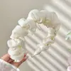 Diadema Esponjosa de Organza Plisada Nueva 2025 Diadema Antideslizante de Encaje para Lavado Facial con Pinza Antideslizante Dentada Accesorios para el Cabello