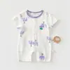 Mamelucos de Manga Corta para Bebé de Verano, Ropa Fina para Gatear de Bebé, Ropa de Salida de Verano, Pijamas, Ropa para Casa de Recién Nacido