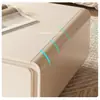 Gabinete de TV Branco Estilo Creme Francês Arredondado Combinação Mesa de Centro Moderna Simples Sala de Estar Casa Apartamento Pequeno de Chão Minimalista