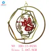 Los fabricantes de Guangzhou ofrecen una variedad de artesanías de metal, árboles de Navidad colgantes tridimensionales hechos a mano para regalo.