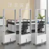 Divisória de Acrílico para Escritório Tela Móvel Dobrável Armazenamento Barreira de Vidro Divisor Simples para Fábrica Oficina
