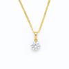 Collar de cadena de diamantes de moda para mujer, chapado al vacío en oro de imitación, diamante hexagonal micro-incrustado con diamantes blancos, colgante para mujer, moda japonesa y coreana