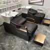 Cadeira de cabeleireiro para estilização de cabelo Cama de lavagem de cabelo Cama de cuidados com o cabelo Salão de beleza Cama de lavagem de cabelo para barbearia Estilo celebridade da internet Cama de lavagem de cabelo semi-reclinável com bacia funda