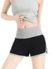 Shorts Deportivos de Retazos en Contraste de Color Rosa y Café para Mujer, Nuevos Pantalones de Fitness y Yoga de Verano, Shorts Ajustados de Cintura Alta que Resaltan las Caderas