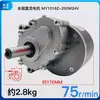Motor elétrico de veículo de baixa velocidade com escovas DC, redução de dois estágios, 24V250W, motor de cadeira de rodas, controlador 120/75 rpm