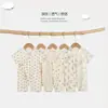 Ropa de bebé verano traje de una pieza fino para bebés pequeños verano infantil y niño pequeño verano manga corta clase A 6 ropa de verano talla 73