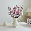 Simulación ramas de flor de ciruelo flor de membrillo de invierno flor de plástico ramo falso decoración china para el hogar decoración de jarrón para sala de estar venta al por mayor de fábrica