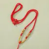 Cordão para colar com nó de flor de pessegueiro feito à mão, cordão trançado resistente ao desgaste, produto semiacabado adequado para enfiar cordões de colar de jadeíta, atacado