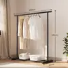 Cabideiro de Chão para Casa, Economizador de Espaço, Varal de Roupa para Varanda, Haste Única/Dupla