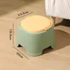 Taburete pequeño casero engrosado para niños, taburete simple para mesa de centro de sala de estar, apilable, portátil, taburete antideslizante, taburete para cambiar zapatos en la entrada de adultos