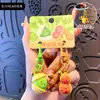 Baimao Original Buenas Cosas Nueces Nariz Pequeña Llavero Pistacho Cadena para Teléfono Pareja Mejor Amigo Soporte para Llavero de Bolso