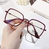 Gafas M2169 estilo retro TR de metal con montura grande para niña, con cara grande, estilo pequeño para amantes.
