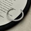 Pulsera de plata de ley S925 con diseño de nicho, versión coreana, estilo retro sinuoso, hecha a mano, simple y elegante, venta al por mayor