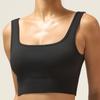 Chaleco Deportivo con Tirantes Anchos, Alta Elasticidad, Top de Yoga Transpirable, Chaleco de Fitness de Secado Rápido, Cuello en U, Hermoso Chaleco de Espalda para Mujer