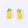 Fruta Verde Planta Estéreo Gotejamento de Óleo Joias Acessórios Pingente DIY Série Chaveiro Corrente de Celular Pingente Feito à Mão