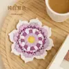 Atacado Transfronteiriço Amazon Artesanal Tecido à Mão com Lã Porta-Copos, Decoração Simples para Mesa, Almofadas Redondas de Isolamento Térmico, Presentes Criativos