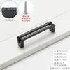 1 Mega Alça Longa Estilo Europeu Guarda-roupa Simples Porta de Cozinha Maçaneta Preta de Porta Gaveta Armário de Vinho Maçaneta Pequena