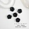 Brincos de Miçangas Acrílicas Coloridas com Laço e Flor para Menina Fofa, Pulseira de Corrente para Celular, Pingente DIY