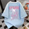 Camiseta Retro Europea y Americana de Cuello Redondo con Empalme de Tres Rayas de Manga Corta para Hombres y Mujeres 2025 Verano Holgada Casual Estilo Coreano Top Ins