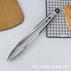 Pinza para alimentos de acero inoxidable para barbacoa al aire libre, pinza para pan, pinza para bistec de alta temperatura, pinza para sujetar alimentos antideslizante antiquemaduras