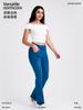 Pantalones Vaqueros Ajustados de Nuevo Estilo Transfronterizos Europeos y Americanos con Bigotes de Gato para Mujer de Cintura Alta Ajustados Elásticos con Bolsillo Fitness Casual