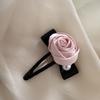 Elegante pinza para el cabello de rosa para mujer, pinza de tiburón para el cabello de cola de caballo de alta calidad, horquilla grande, pinza nueva