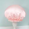 Touca de Banho Rosa Elegante Cor Sólida 2023 para Meninas, Touca de Beleza Camada Única Atacado, Logo Personalizável, Tingimento de Cabelo, Touca de Banho Anti-Tinta