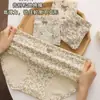 Cómodos y refrescantes calzones florales de tiro alto para mujer, con entrepierna extendida, que cubren la cadera y con ligero control de abdomen, nuevos calzones tipo triángulo para mujer