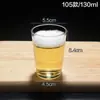 Copo de Vidro Temperado Reto de Fábrica para KTV, Copo de Cerveja Octogonal Espesso para Uso Doméstico, Copo de Enxaguante Bucal com Boca de Vidro para Hotel Atacado