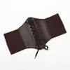 Cinturón Elástico Elástico Europeo y Americano para Mujer Verano Todo-partido Decorativo para Vestido Traje Chaqueta Cintura Ancha Sellado Cinturón Exterior