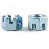 Tuerca Hexagonal Ranurada Galvanizada Flor Abierta Tuerca de Diente Fino M8M10M12M14M16M18M20M24M3048