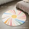 Alfombra de cachemira sintética más vendida en Amazon transfronteriza para decoración de habitaciones infantiles, alfombrilla redonda para suelos para guarderías y centros de educación temprana